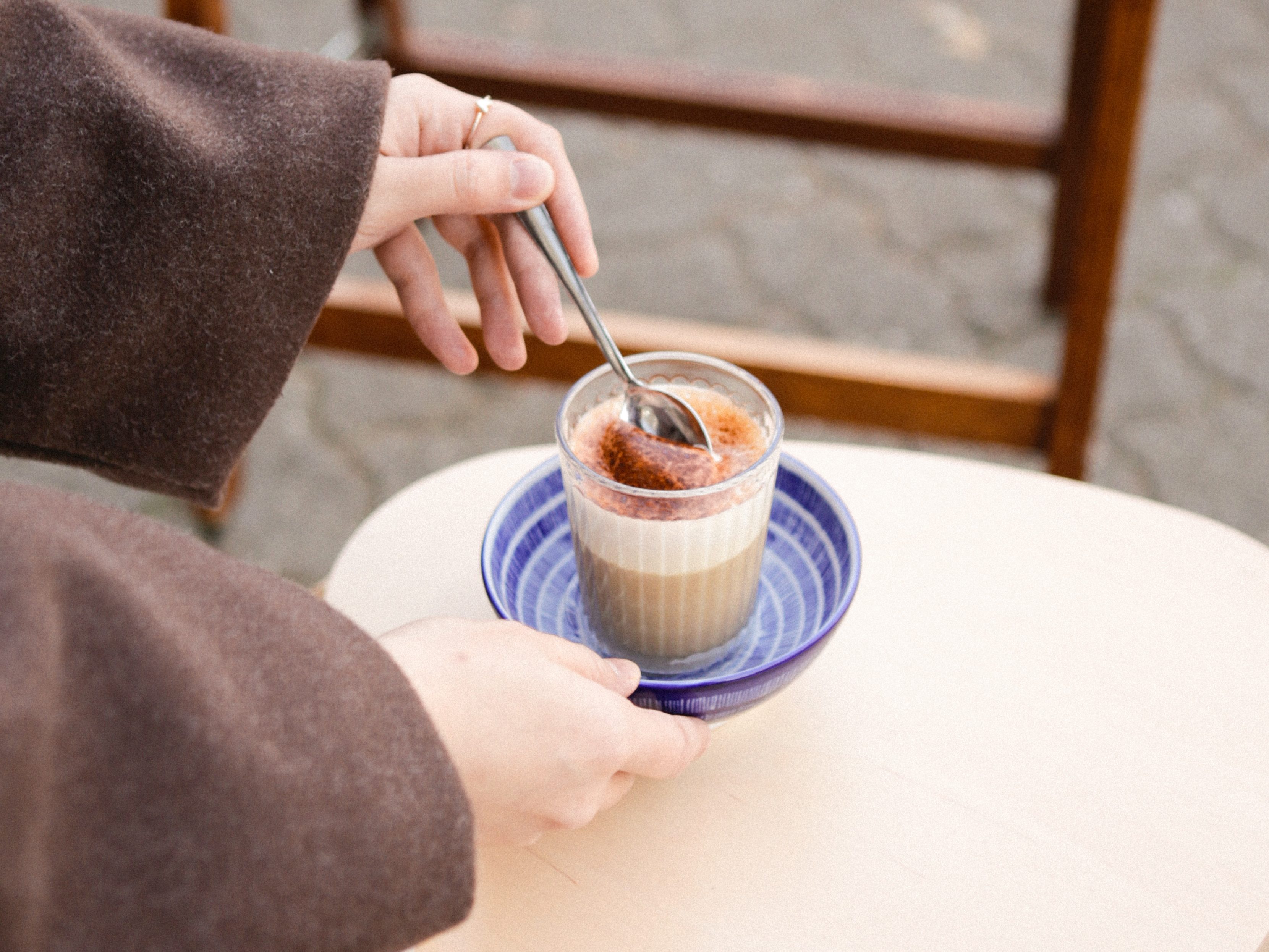café à la crème d'œuf